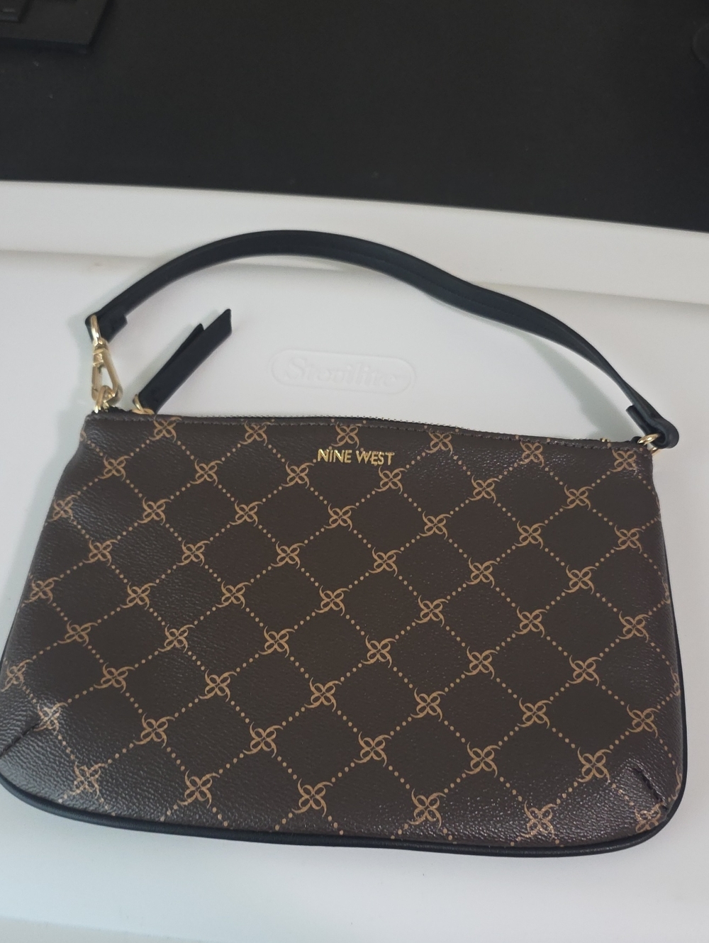 Nine West Brown & Black Shoulder Bag Like New EUC